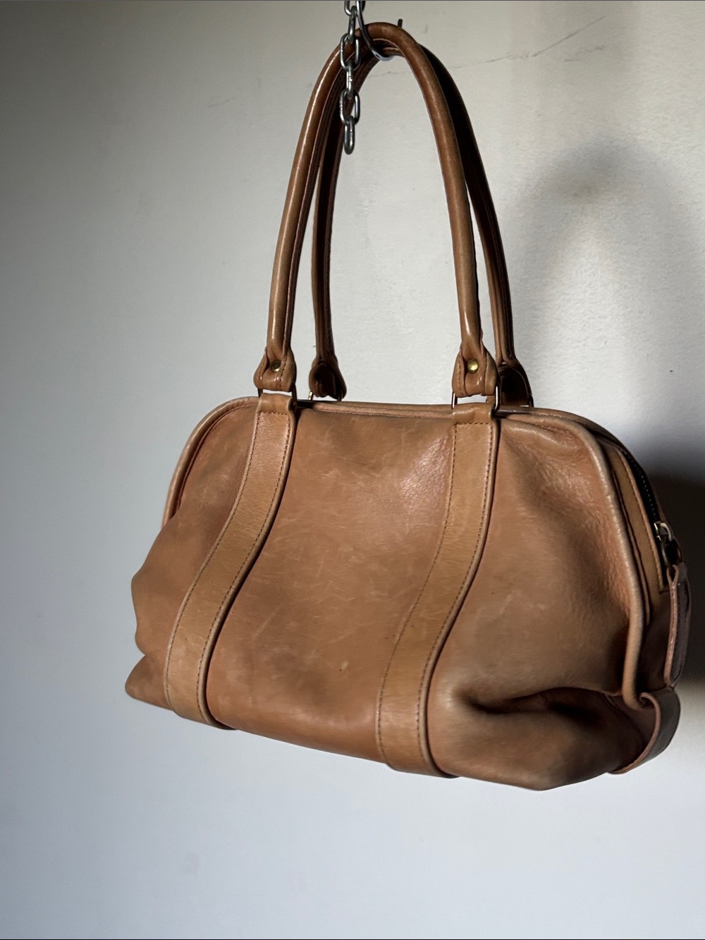 Vintage 1980’s Coach British Tan Brown Leather Hobo 💼 Collector Item - Picture 6 of 16